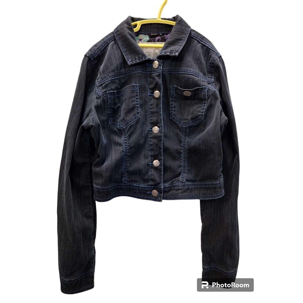 Guess Girls Los Angeles‎ Dark Denim Button Down Jacket